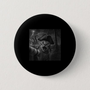 Badge Rond 5 Cm Chat selfie avec kraken pieuvre mème drôle hommes