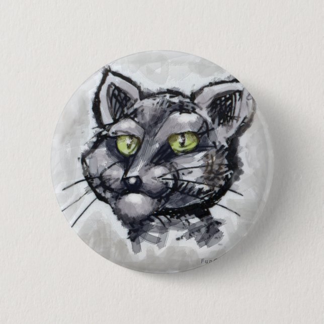 Badge Rond 5 Cm Chat Shorthair (Devant)