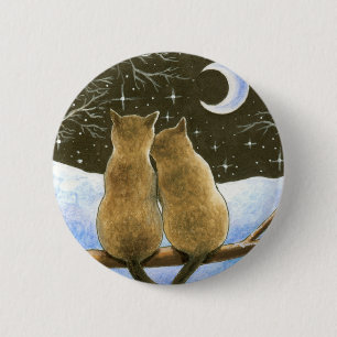 Badge Rond 5 Cm Chat Siamais 584
