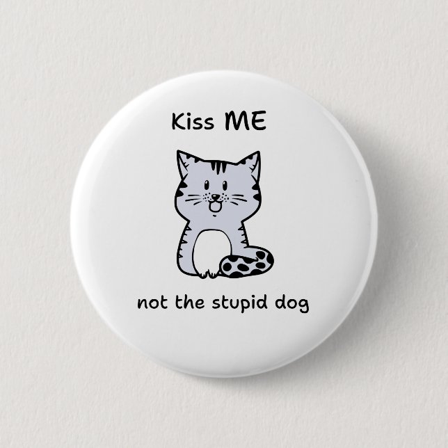 Badge Rond 5 Cm Chat Whimsical (Devant)