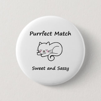 Badge Rond 5 Cm Chat Whimsical