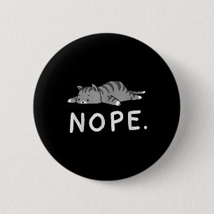 Badge Rond 5 Cm Chat Woot Nope