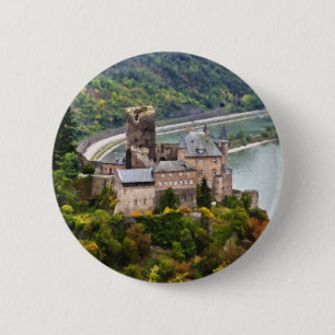 Badge Rond 5 Cm Château
