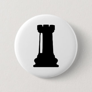 Badge Rond 5 Cm Château d'échecs