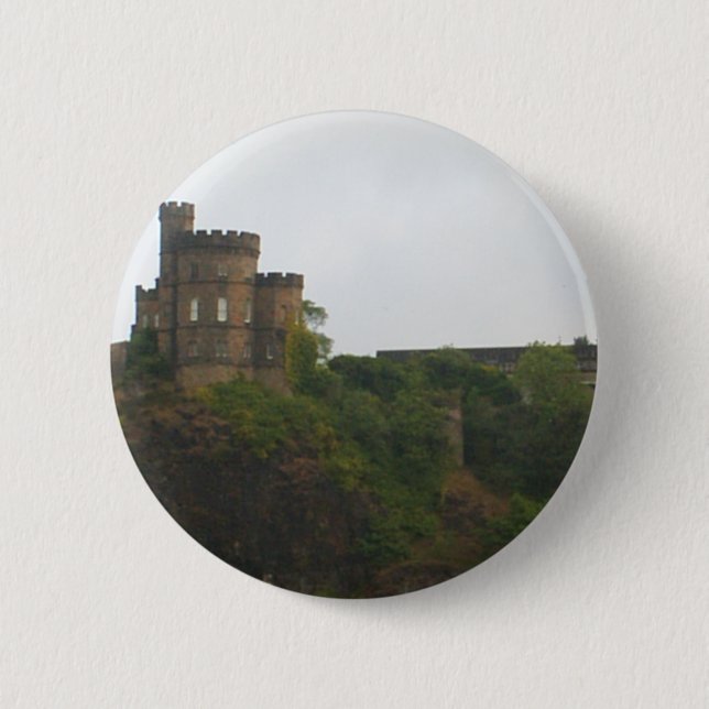 Badge Rond 5 Cm Château d'Edimbourg (Devant)