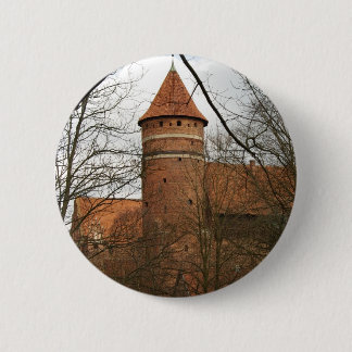Badge Rond 5 Cm Château gothique médiéval d'Olsztyn - bouton