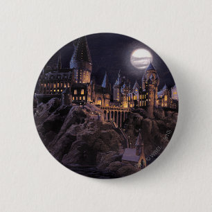 Badge Rond 5 Cm Château Harry Potter   Grand lac à Hogwarts