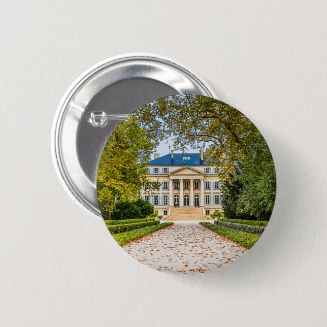 Badge Rond 5 Cm Château Margaux, France (Devant & derrière)