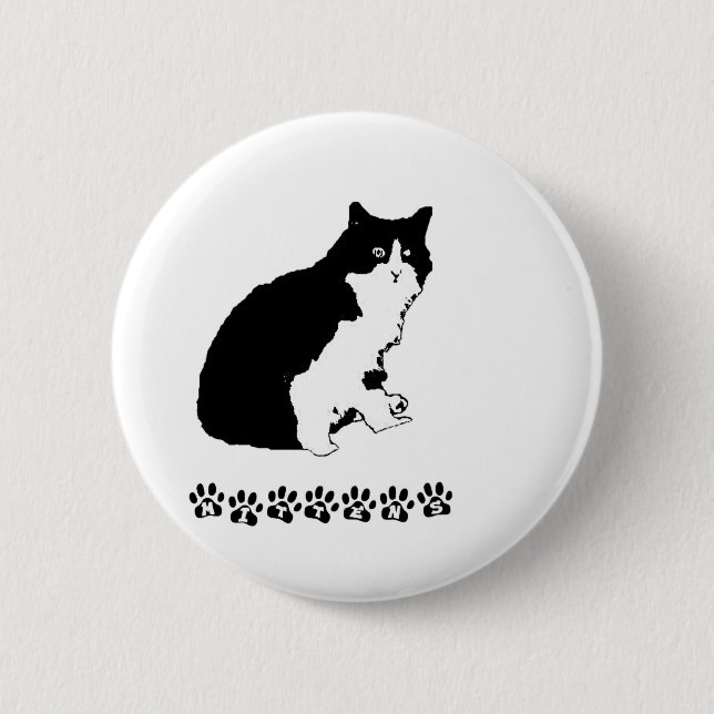 Badge Rond 5 Cm Chaton de mitaine (Devant)