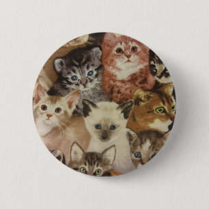 Badge Rond 5 Cm Chatons