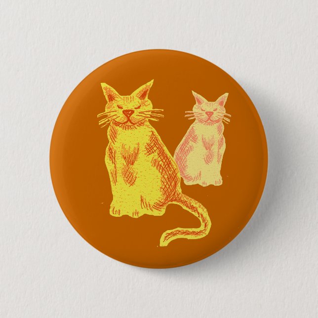 Badge Rond 5 Cm Chats de Marmalade (Devant)