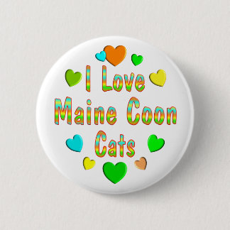 Badge Rond 5 Cm Chats de ragondin du Maine d'amour