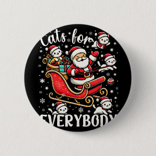 Badge Rond 5 Cm Chats Drôle Pour Tout Le Monde Mauvais Noël Drôle 