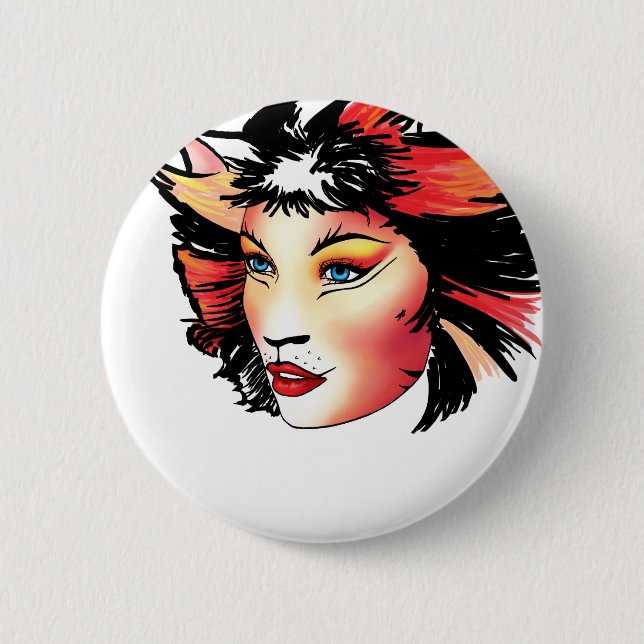 Badge Rond 5 Cm Chats le musical, Bombalurina (Devant)