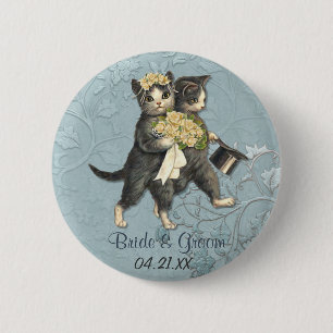 Badge Rond 5 Cm Chats mariages
