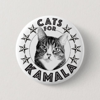 Badge Rond 5 Cm chats pour KAMALA 2024