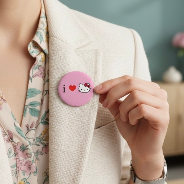Badge Rond 5 Cm Chatte (Créateur téléchargé)