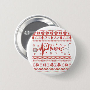 Badge Rond 5 Cm Chaud de Noël joyeux et moche