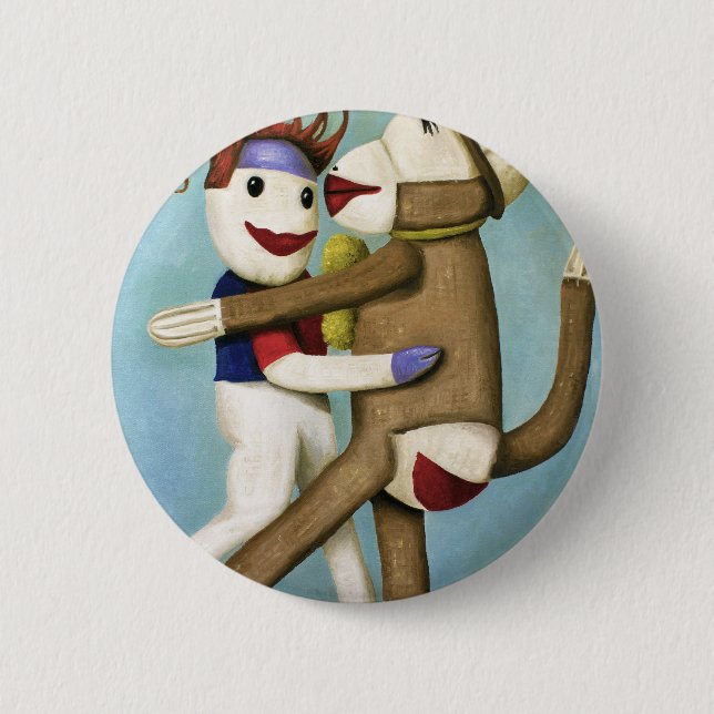 Badge Rond 5 Cm Chaussettes sales dansant le tango (Devant)