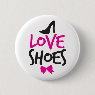Badge Rond 5 Cm Chaussures d'amour avec le petit arc mignon