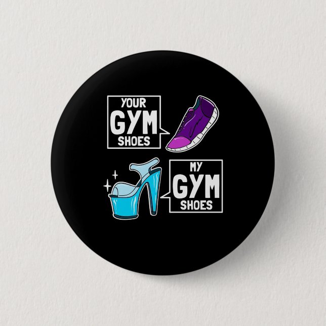 Badge Rond 5 Cm Chaussures de gym Ballet Dancer (Devant)