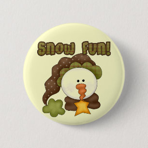 Badge Rond 5 Cm Chaussures et cadeaux One Fun de neige