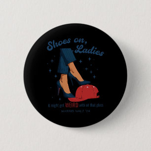 Badge Rond 5 Cm Chaussures Sur Ladies Harris Wheimer Campagne 2024