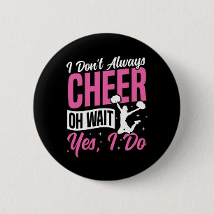 Badge Rond 5 Cm Cheer Cheerleading Je ne fais pas toujours du Chee