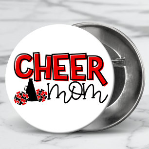 Badge Rond 5 Cm Cheer Maman Typographie moderne