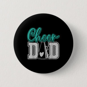 Badge Rond 5 Cm Cheer Papa Mon Pom-pom girl Favori M'Appelle Papa