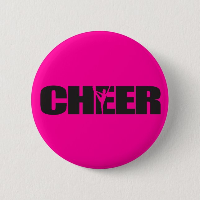Badge Rond 5 Cm Cheerleading du Chef d'acclamation d'acclamation (Devant)
