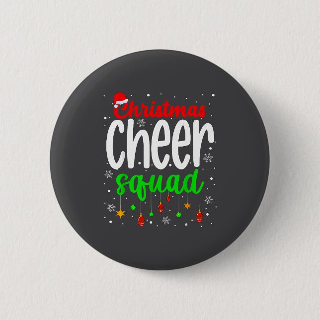 Badge Rond 5 Cm Cheerleading Srts Lover Christmas Cheer Squad  (Devant)