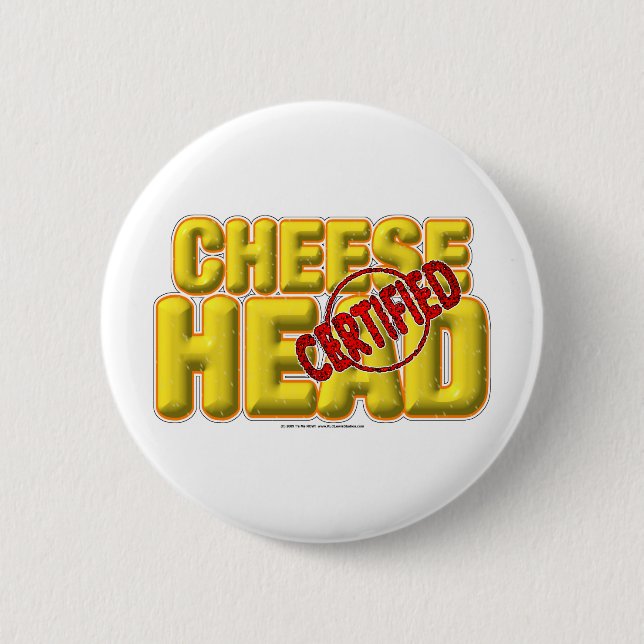Badge Rond 5 Cm CheeseHead certifié (Devant)