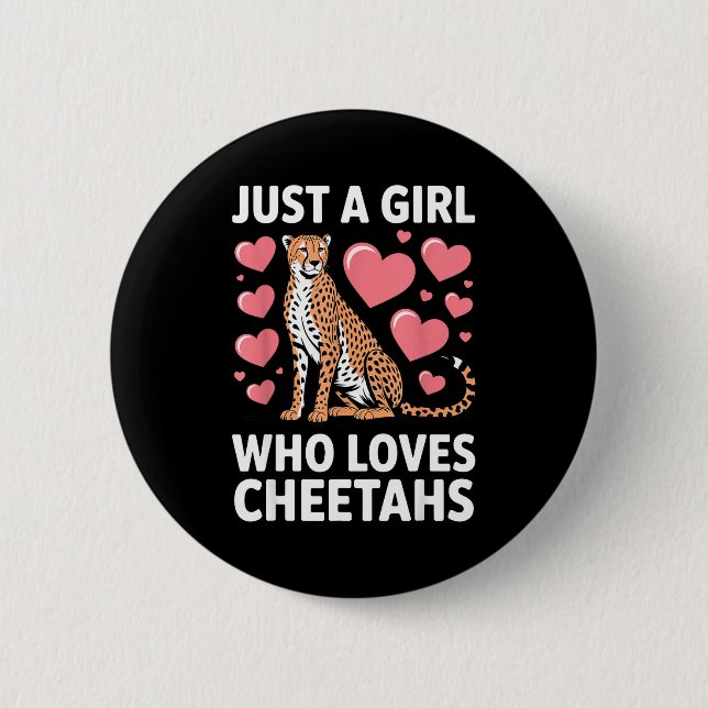 Badge Rond 5 Cm Cheetah Costume For Women Girls African Cheetah Lo (Devant)