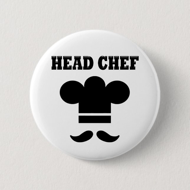 Badge Rond 5 Cm Chef (Devant)