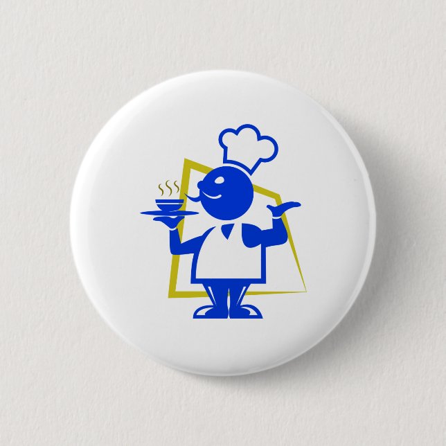 Badge Rond 5 Cm Chef (Devant)
