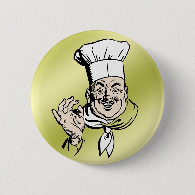 Badge Rond 5 Cm Chef (Devant)