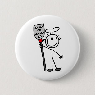 Badge Rond 5 Cm Chef avec la spatule