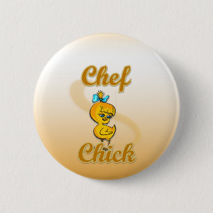 Badge Rond 5 Cm Chef Chick