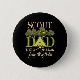 Badge Rond 5 Cm Chef De Scout Papa Camping Scouting Pour Hommes Pè