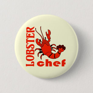 Badge Rond 5 Cm chef homard