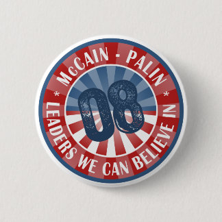 Badge Rond 5 Cm Chefs de McCain Palin que nous pouvons croire