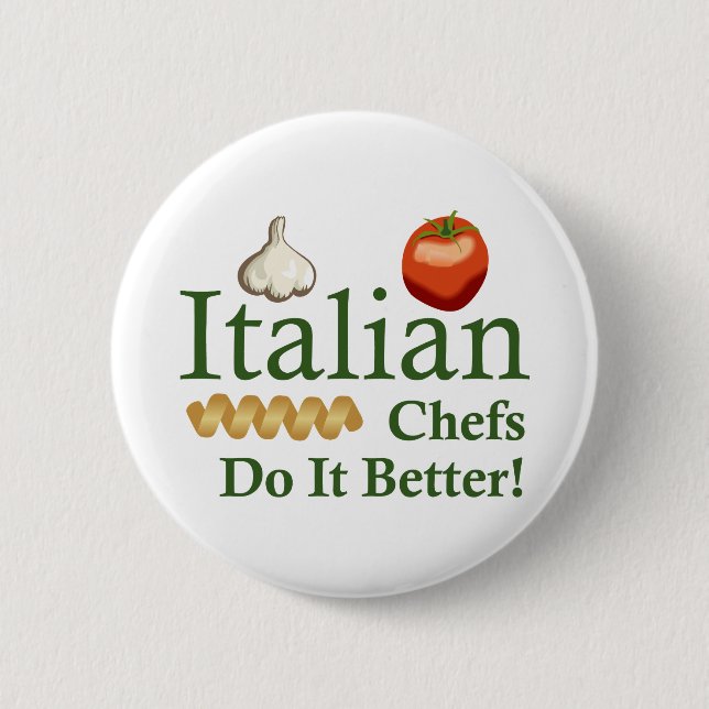 BADGE ROND 5 CM CHEFS ITALIENS (Devant)