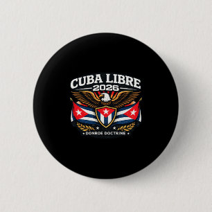 Badge Rond 5 Cm Chemise Cuba Cuba Libre Doctrine de Donroe