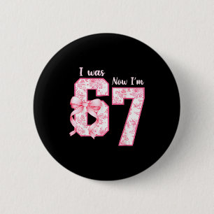 Badge Rond 5 Cm Chemise d'anniversaire de 7 ans J'étais 6 maintena