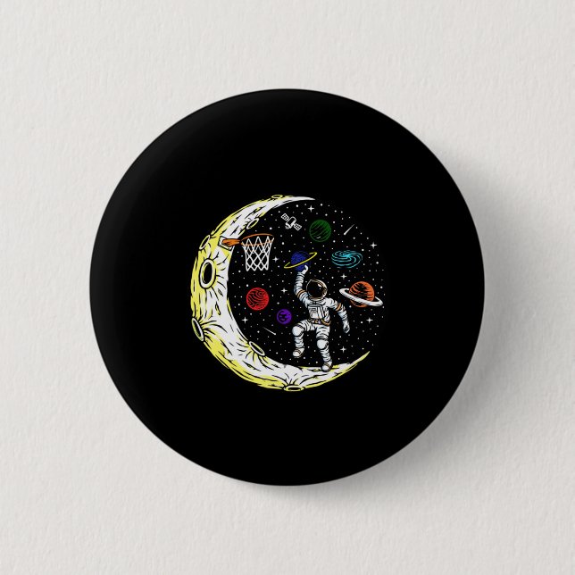 Badge Rond 5 Cm Chemise de basket1 (Devant)