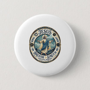 Badge Rond 5 Cm Chemise de bien-être Jésus Mouvement Douce Concept