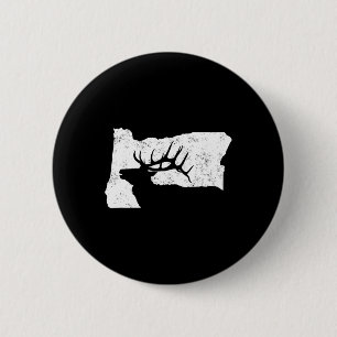 Badge Rond 5 Cm Chemise de chasse au wapiti de l'Oregon - Forme de