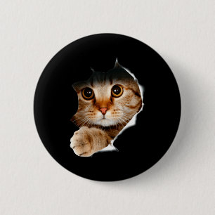 Badge Rond 5 Cm Chemise de chat, t-shirt de chat, chemise de chat 
