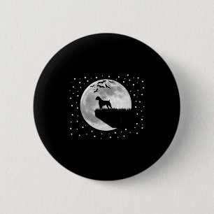 Badge Rond 5 Cm Chemise de chien Halloween nuit effrayante boxer c